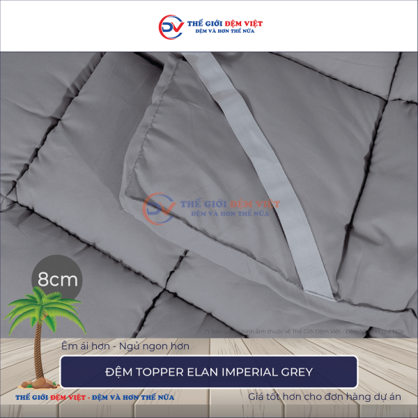 Đệm Topper Elan IMPERIAL GREY